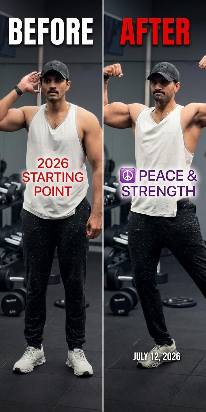 Gym member showing strength-training progress after training in Vanasthalipuram